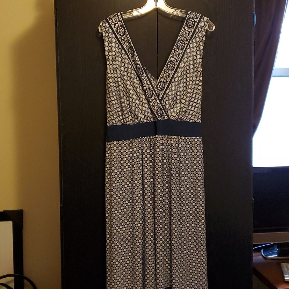 V neck front and back Grecian Style dress